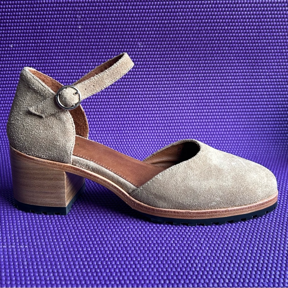 Patina Portland Leather Suede Mary Jane Heels Women's 9